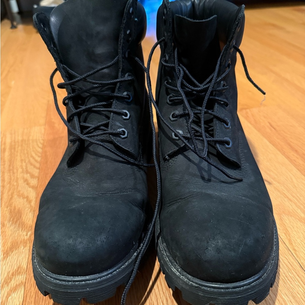 Timberland Men's Black Leather Boots